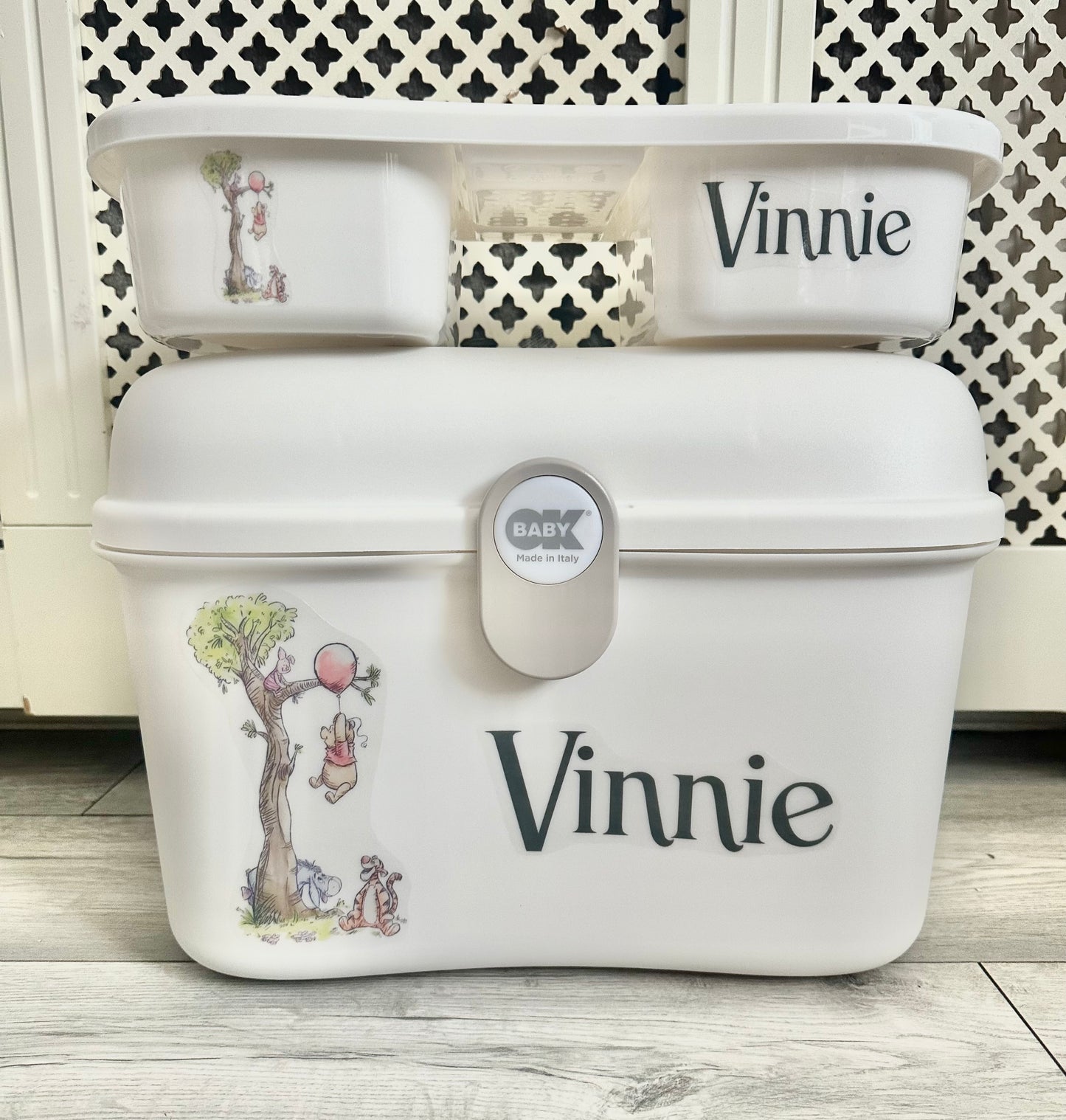 Ok Baby Personalised Disney winne the pooh Bath set