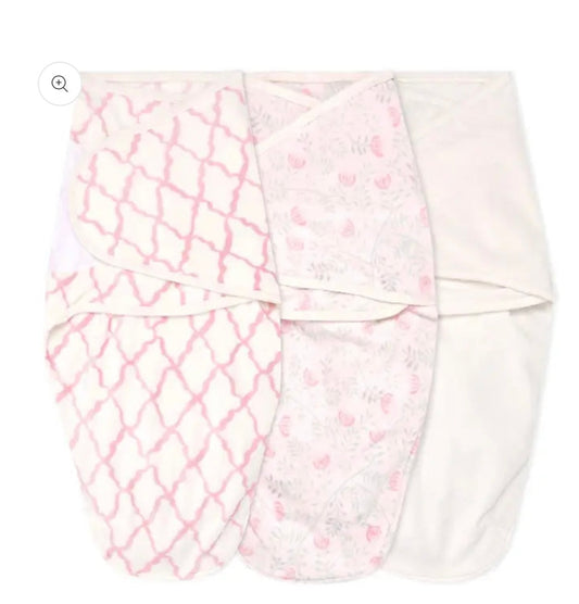 Personalised Essentials Wrap Swaddles 3 Pack
