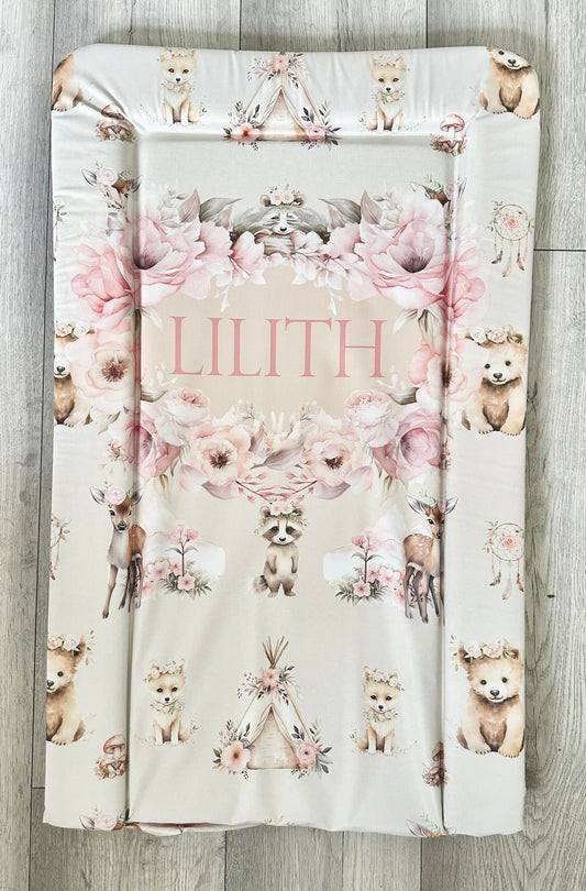 Boho Woodland changing mat