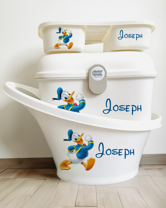 Shnuggle bath personalised set D Donald
