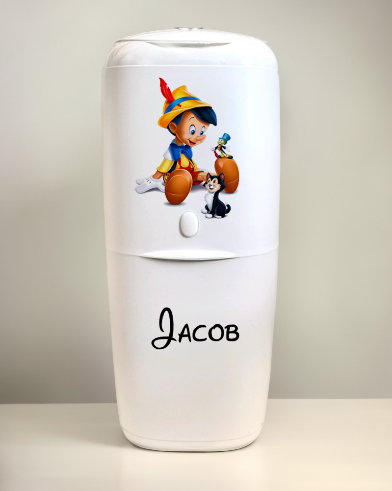 Angelcare Nappy Disposal System with 1 Refill Personalised D noocio