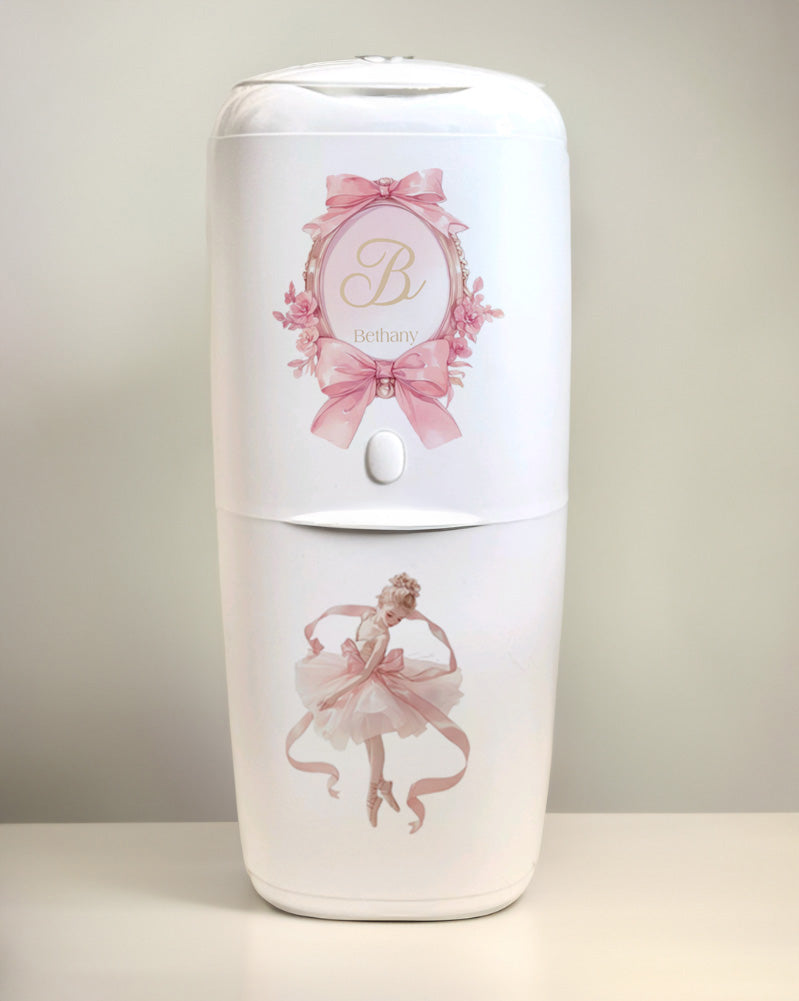 Shnuggle bath personalised set monogram ballerina