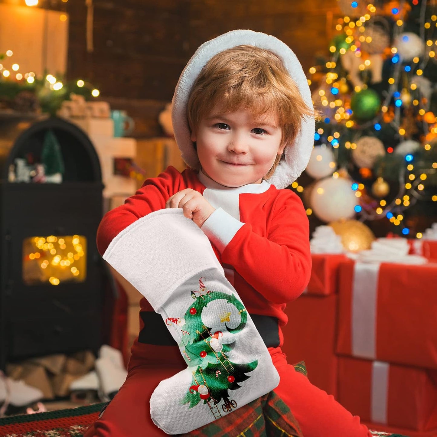 Christmas Lux boy personalised stocking