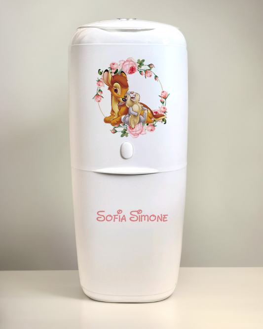 Angelcare Nappy Disposal System with 1 Refill Personalised D bambi