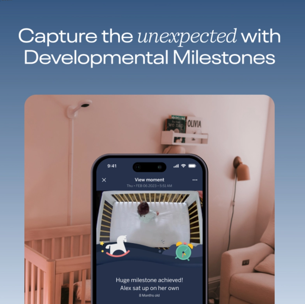 Nanit Pro Smart Baby Monitor and Wall Mount - White