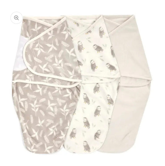 Personalised Essentials Wrap Swaddles 3 Pack