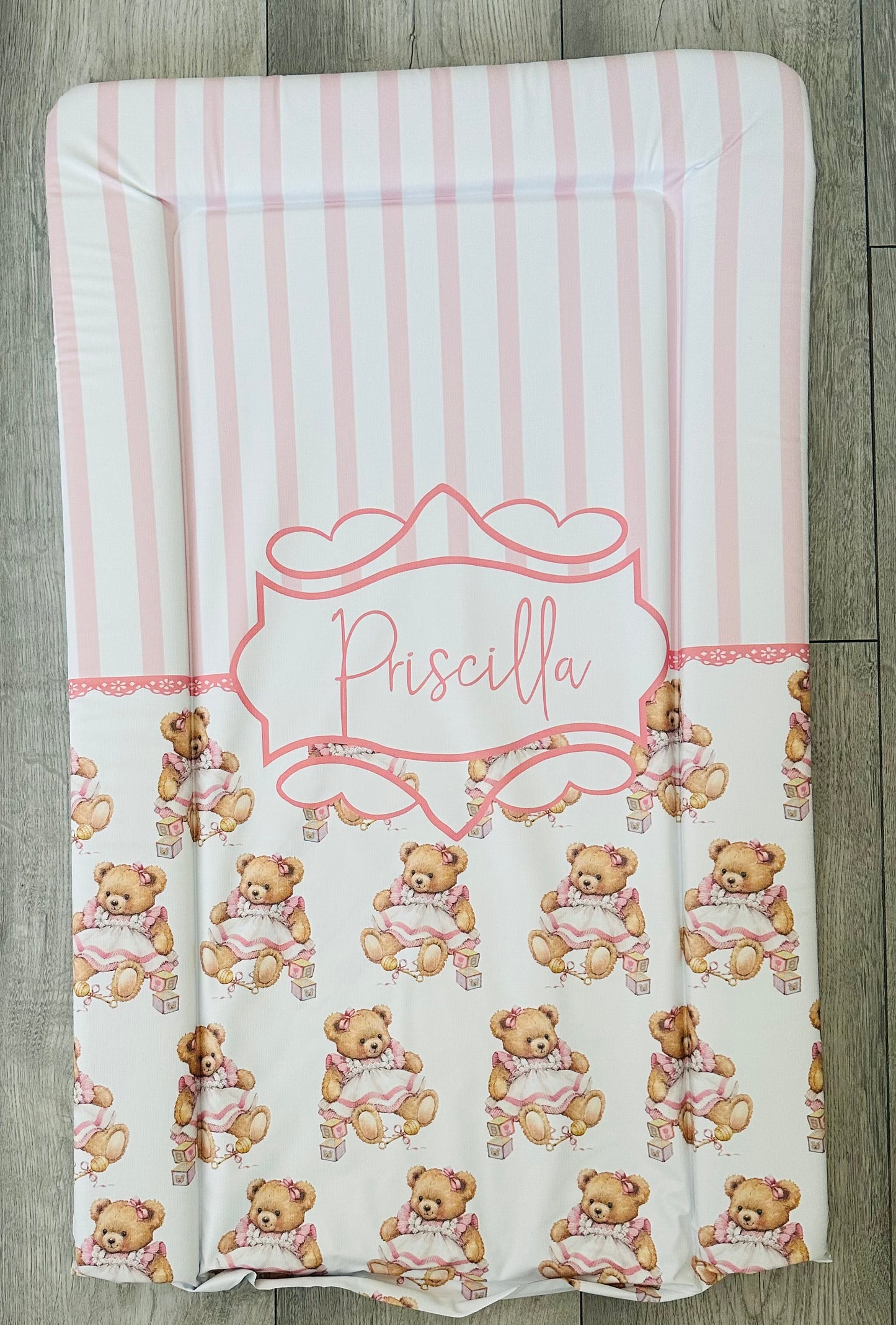 vintage bear changing mat