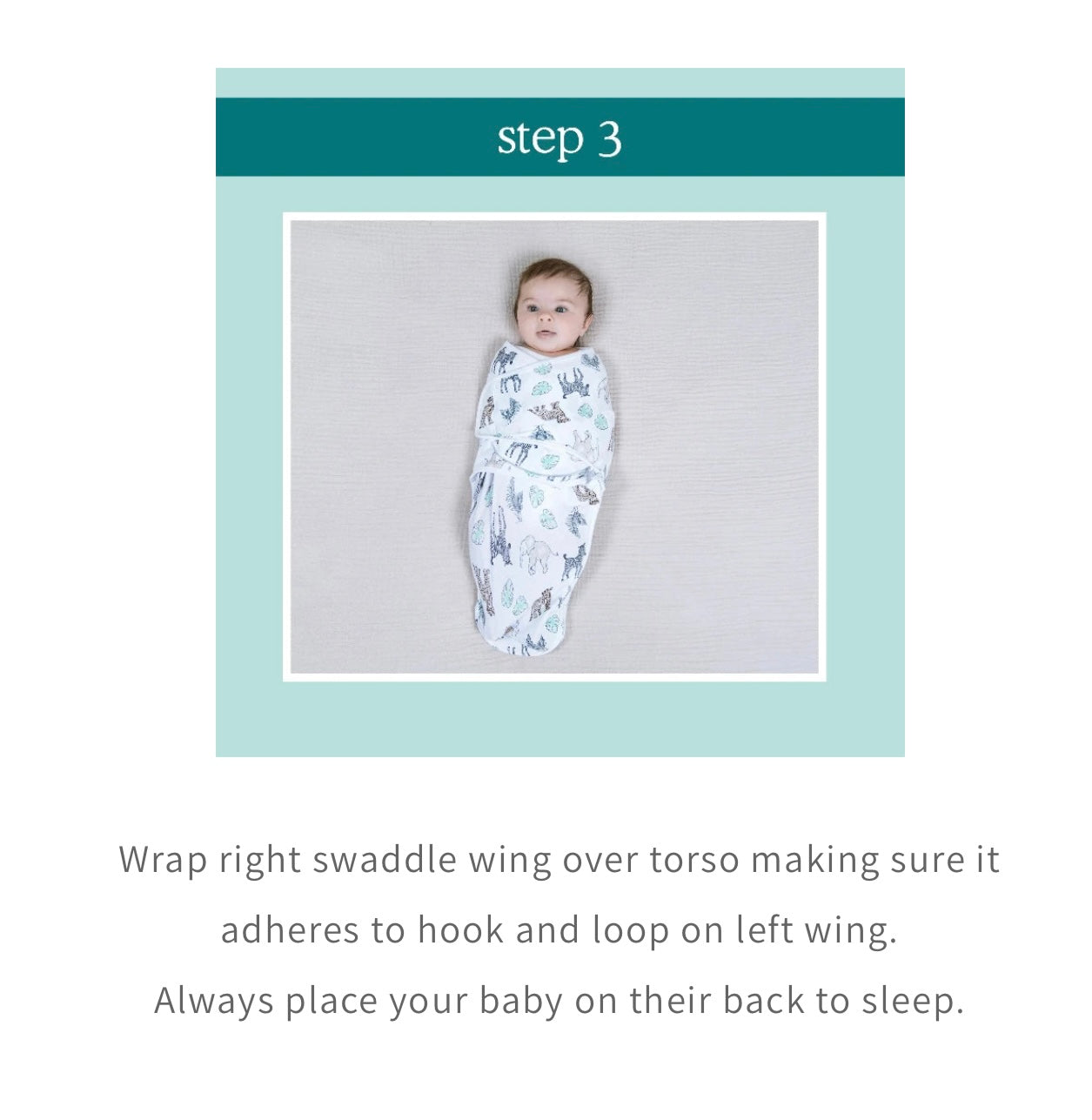 Personalised Essentials Wrap Swaddles 3 Pack