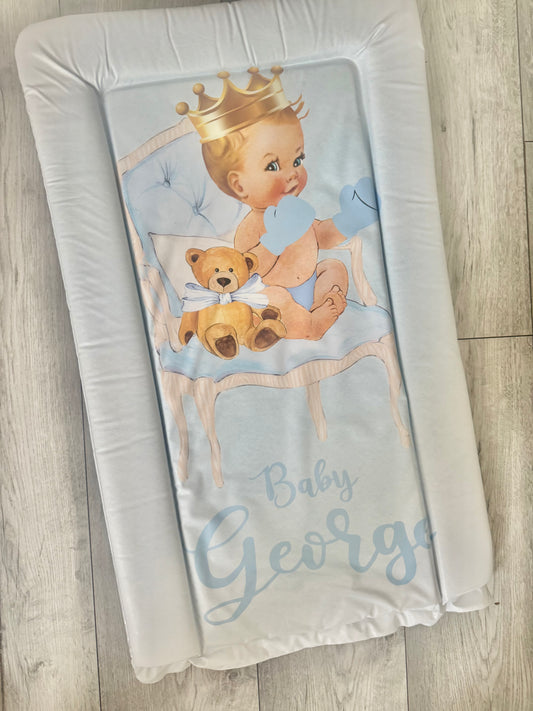 Pre printed and personalised changing mat