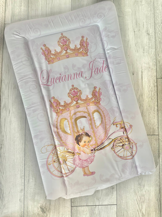 Pre printed and personalised changing mat