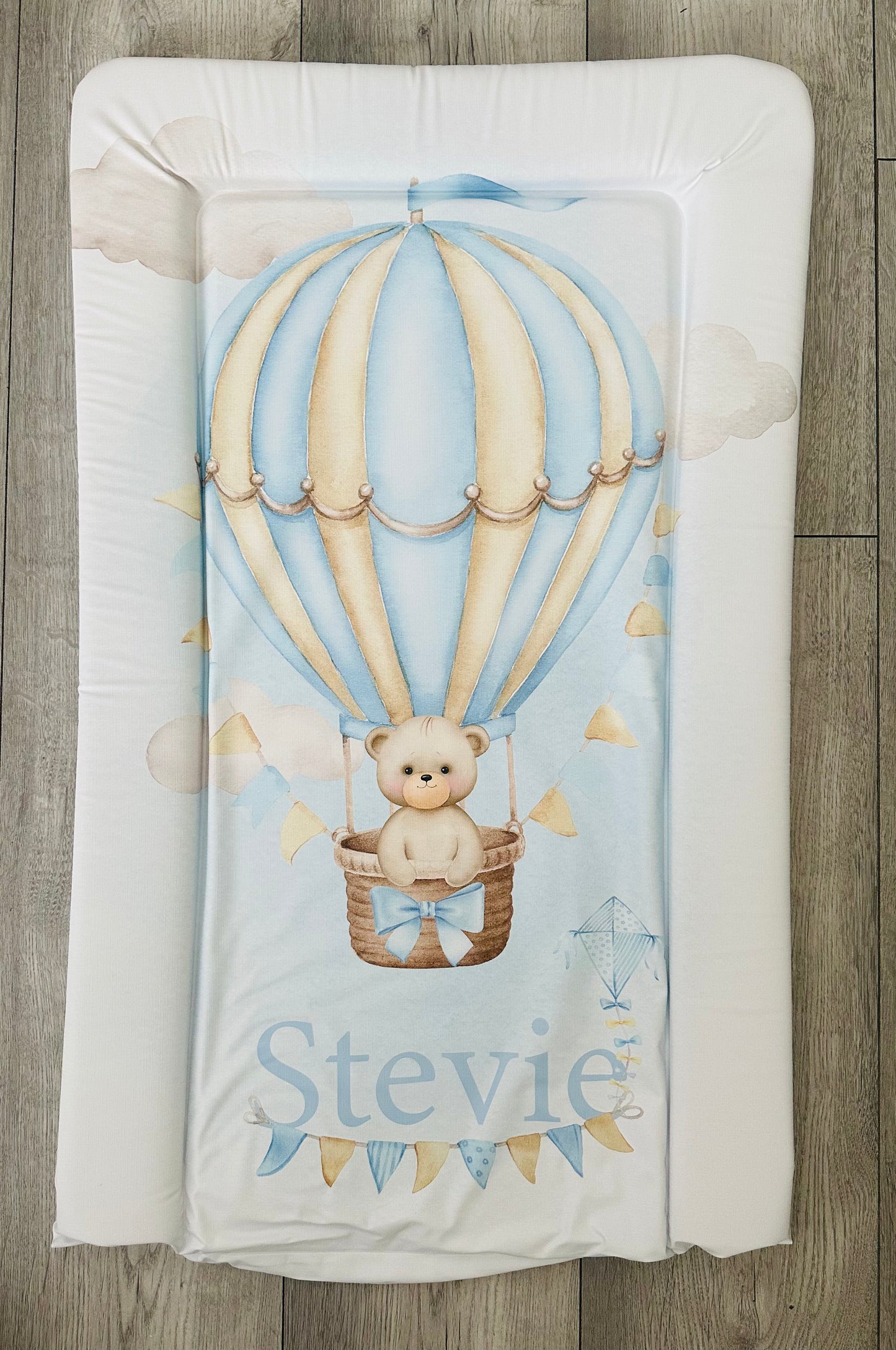 Balloon Blue changing mat