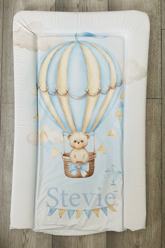 Balloon Blue changing mat