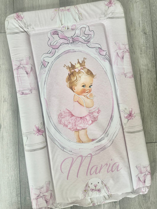 Pre printed and personalised changing mat