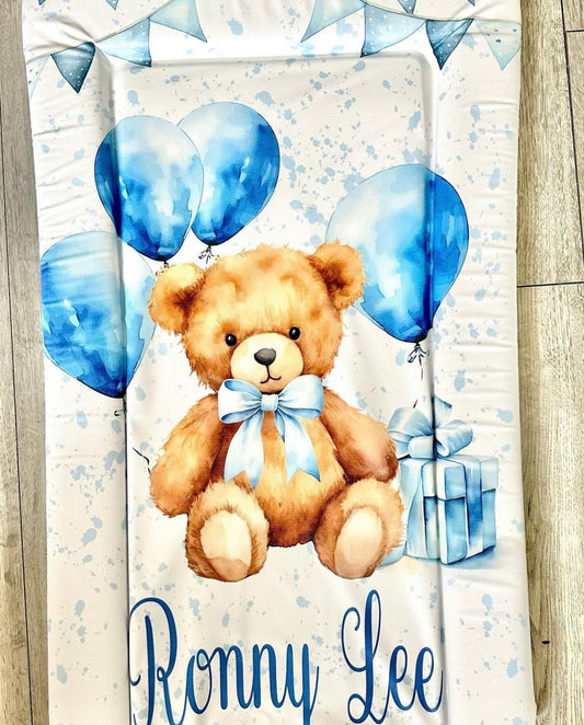 Balloon teddy bear changing mat