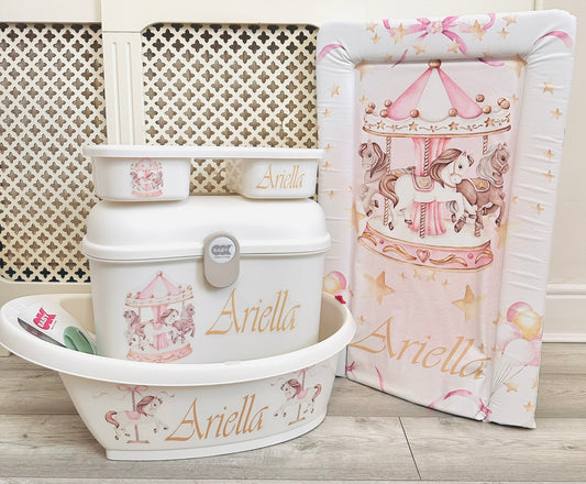 Carousel Pink changing mat
