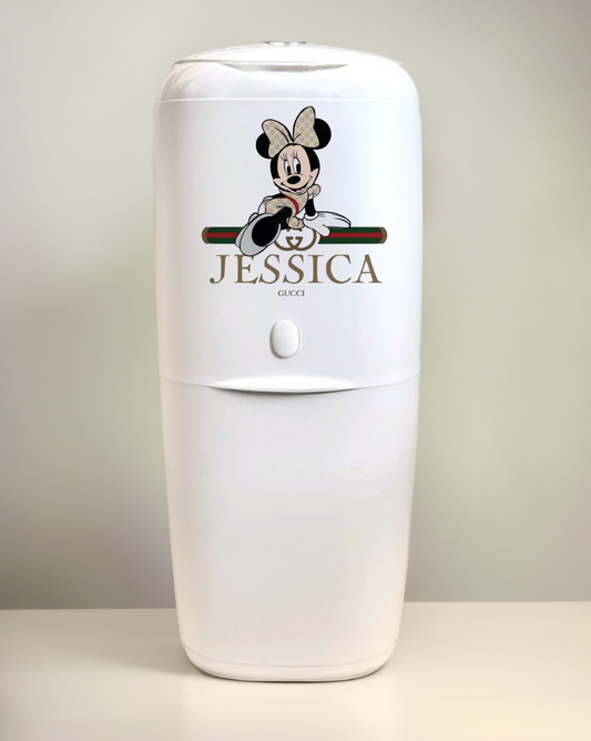 Shnuggle bath personalised set Designer minnie mouse