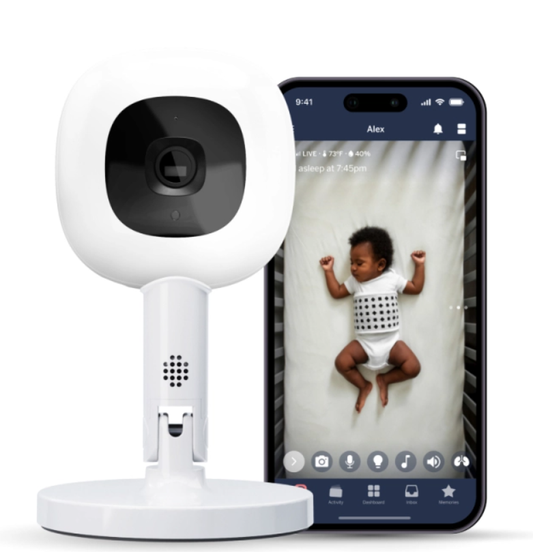 Nanit Pro Camera and Flex Stand Duo - White