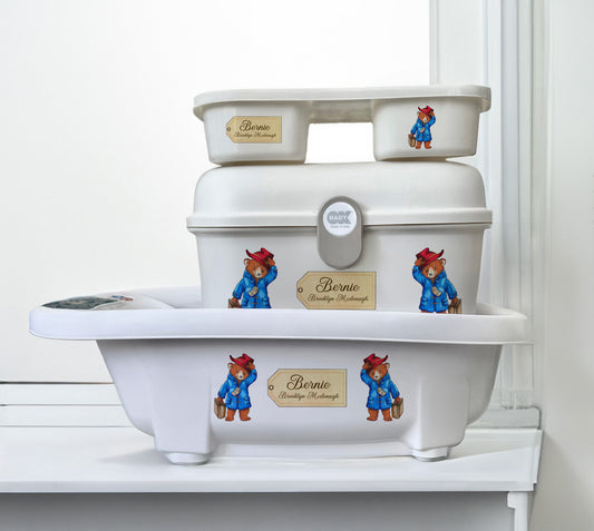 Aqua scale & Ok Baby Bath Set Paddington Bear