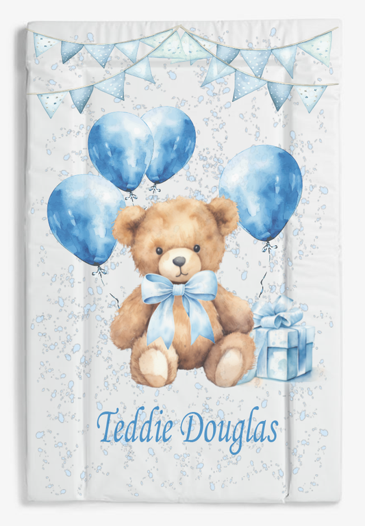 Balloon teddy bear changing mat