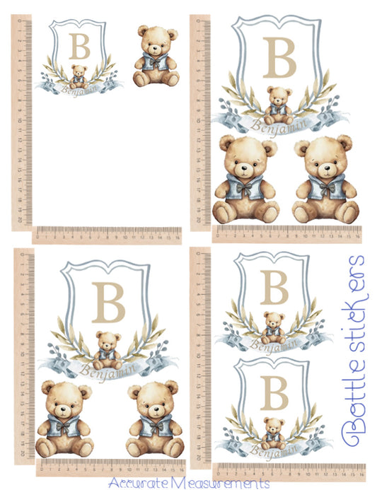 Bear cest sticker set