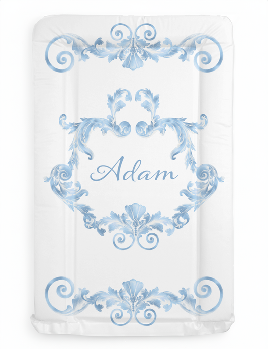 Shnuggle bath personalised set Swirl Blue