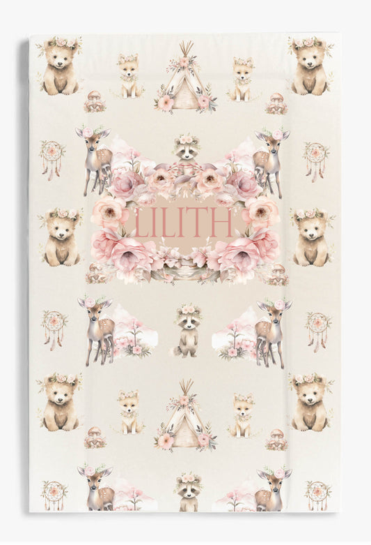 Boho Woodland changing mat