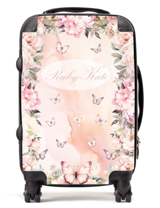 Personalised Suitcase Butterfly