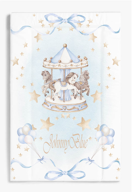 Shnuggle Personalised Bath Set Carousel Blue & Matching Items