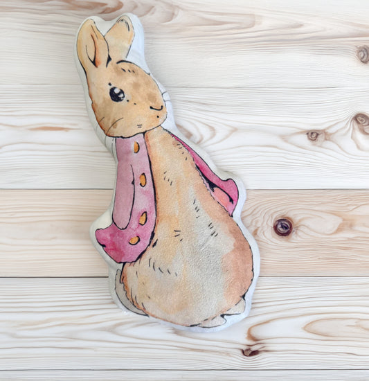 3d cuddle cushion rabbit pink