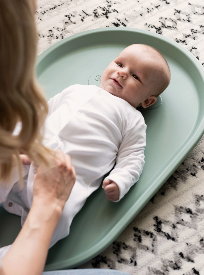 Squishy Changing Mat / Tummy Time Mat Eucalyptus