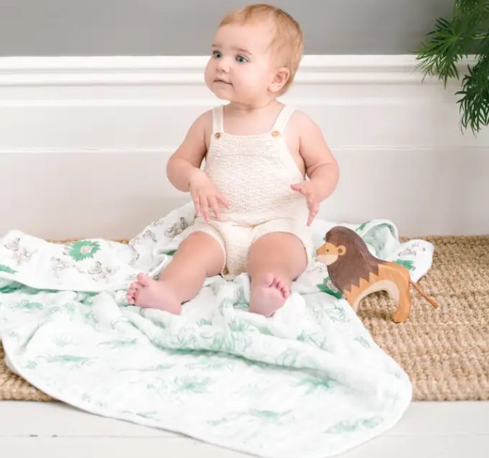 Essentials Cotton Muslin Blanket Lion king (120cm)