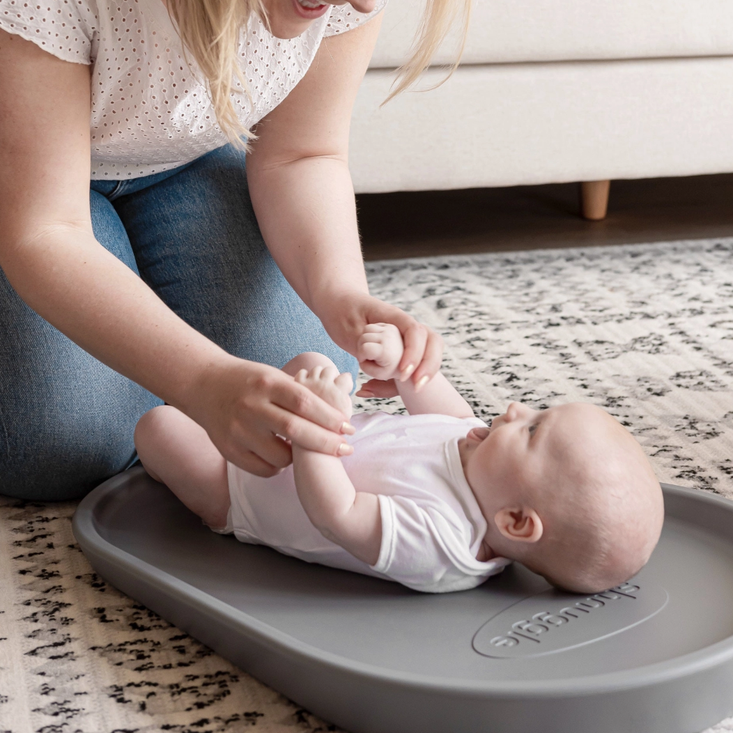 Squishy Changing Mat / Tummy Time Mat Grey