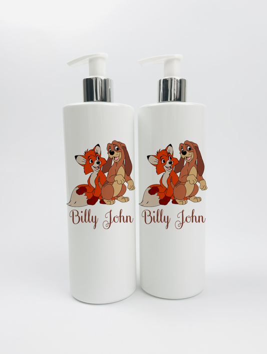 Shnuggle bath personalised set D fox