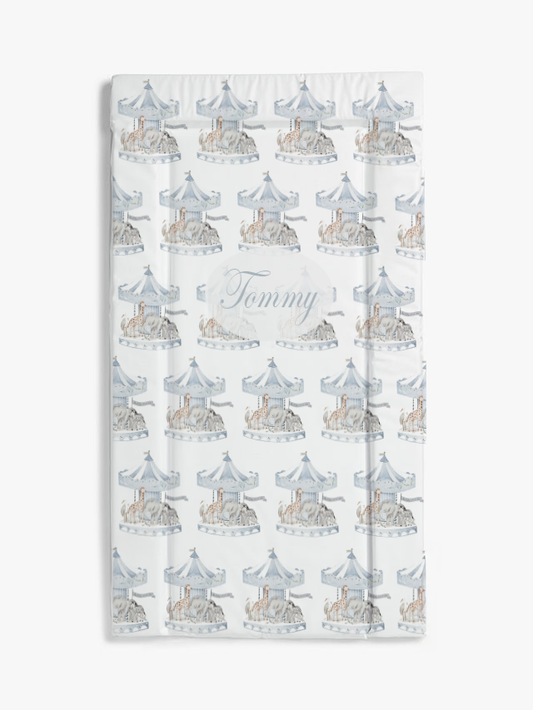 Carousal blue changing mat