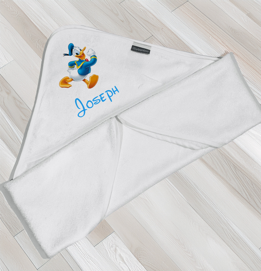 Toddlers shnuggle Personalised bath set Disney Donald Duck 12-4 years