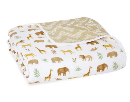 Essentials Cotton Muslin Blanket saffari (112cm)