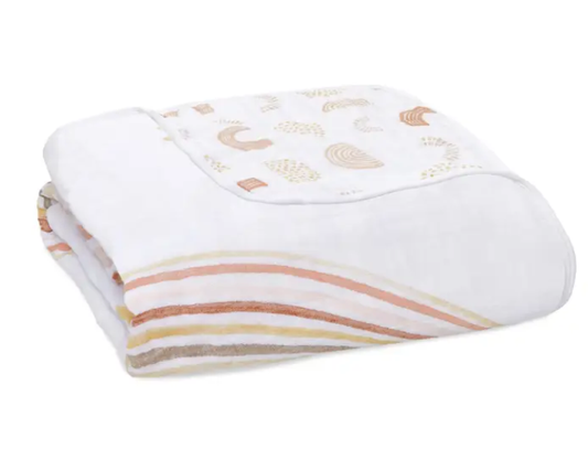 Essentials Cotton Muslin Blanket keep rising(120cm)
