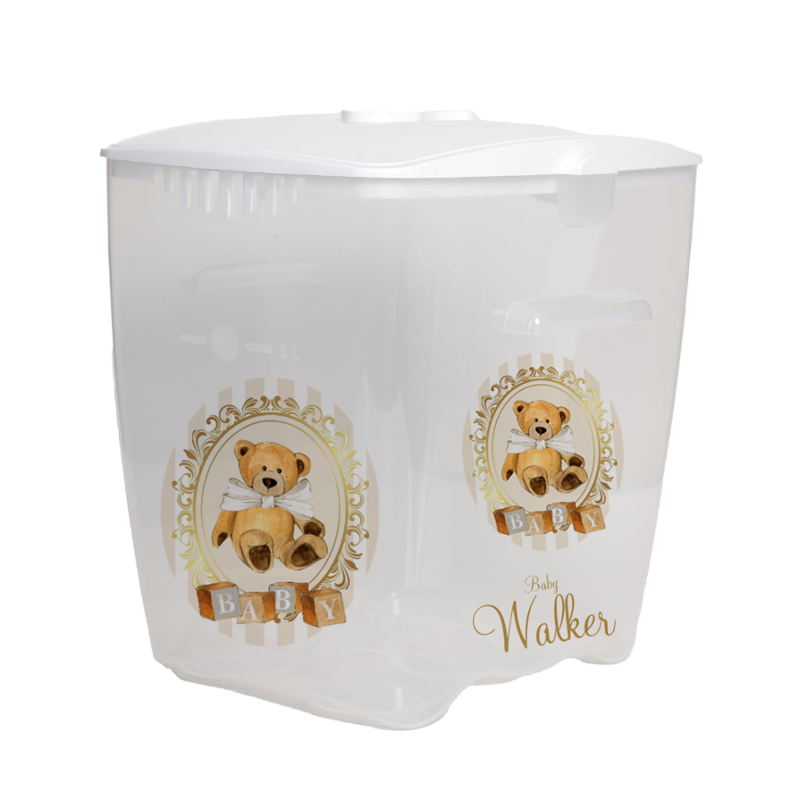 Personalised Milton Steriliser Stripe bear Cream
