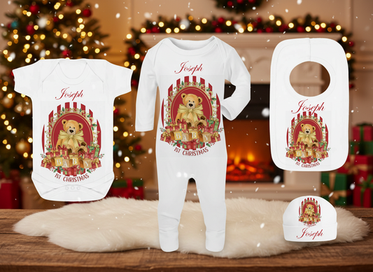Christmas Stripe bear Grow set