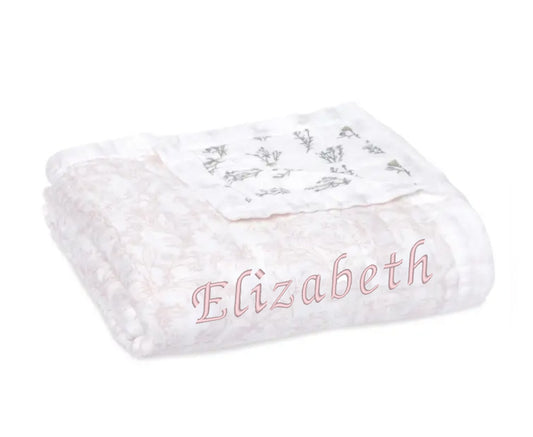 Essentials Cotton Muslin blanket french floral (luxury)