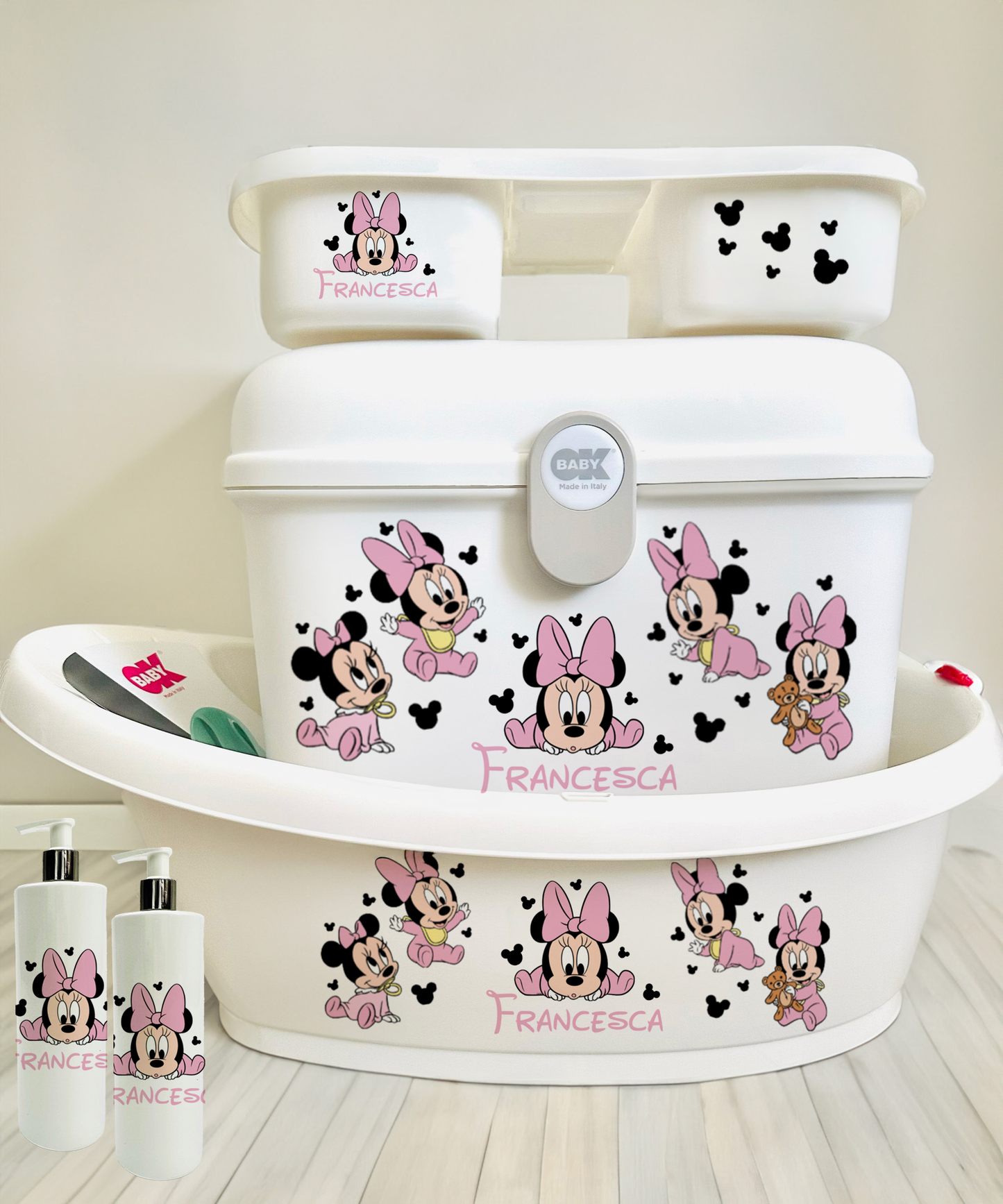 Ok Baby Personalised Disney Minnie Mouse Bath set