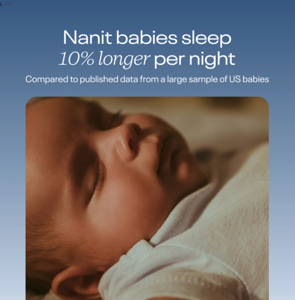 Nanit Pro Smart Baby Monitor and Gen 2 Floor Stand - White