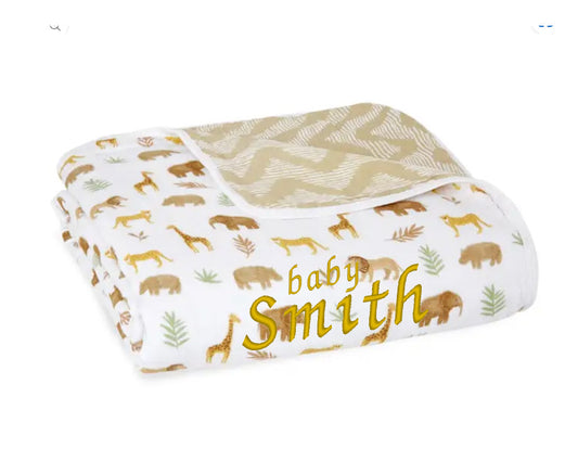 Essentials Cotton Muslin Blanket saffari (112cm)