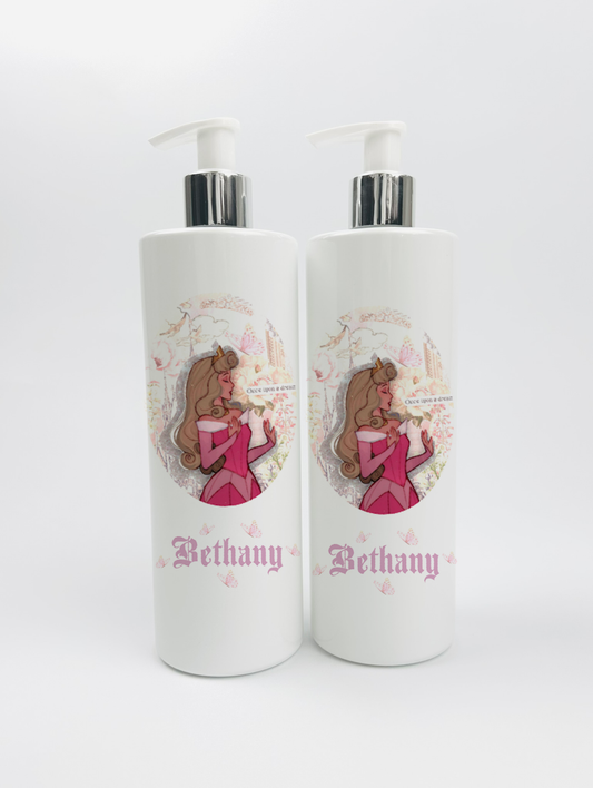 Shnuggle bath personalised set D Sleep Beauty