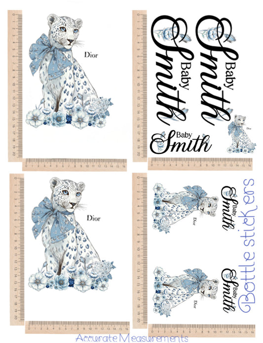 lion patten sticker set