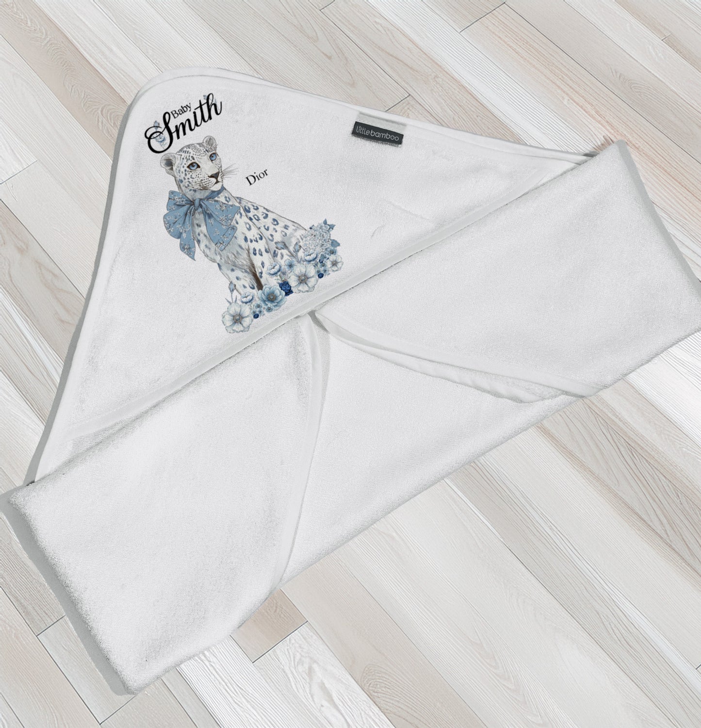 Lion patten monogram Towel