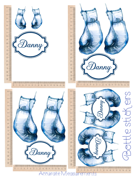 boxing sticker set