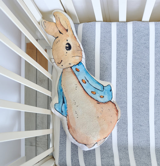 3d cuddle cushion rabbit blue