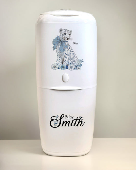 Angelcare Nappy Disposal System with 1 Refill Personalised Lion patten
