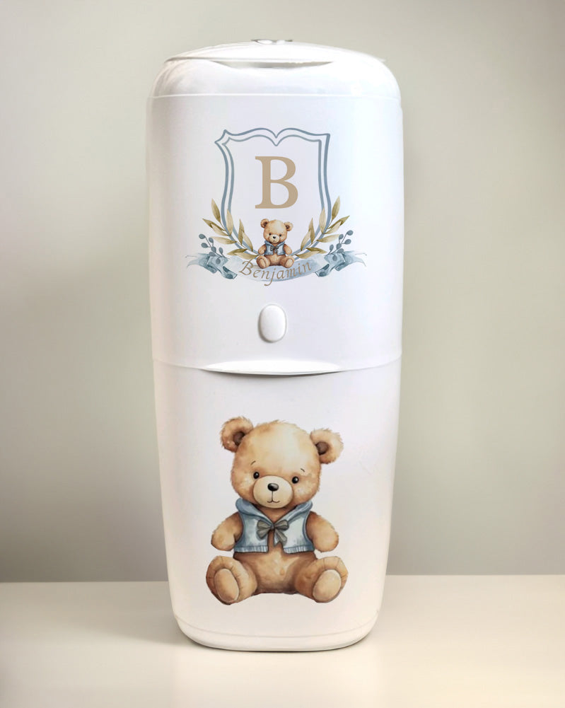 Shnuggle bath personalised set Bear monogram